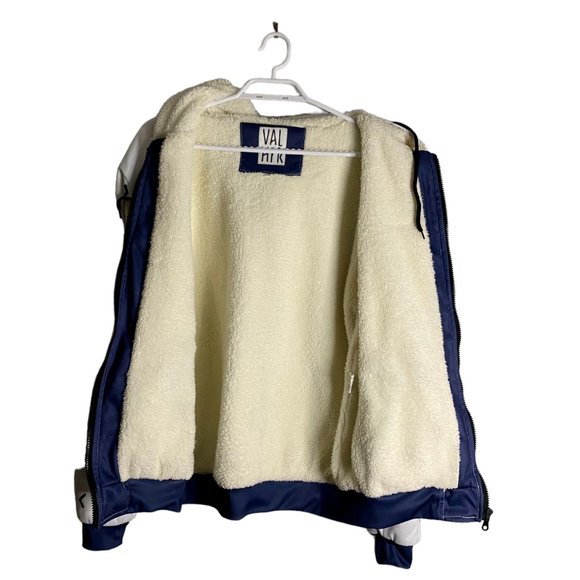 VALHYR Men's Patterned Faux Sherling Full Zip Hooded Jacket - Picture 7 of 10